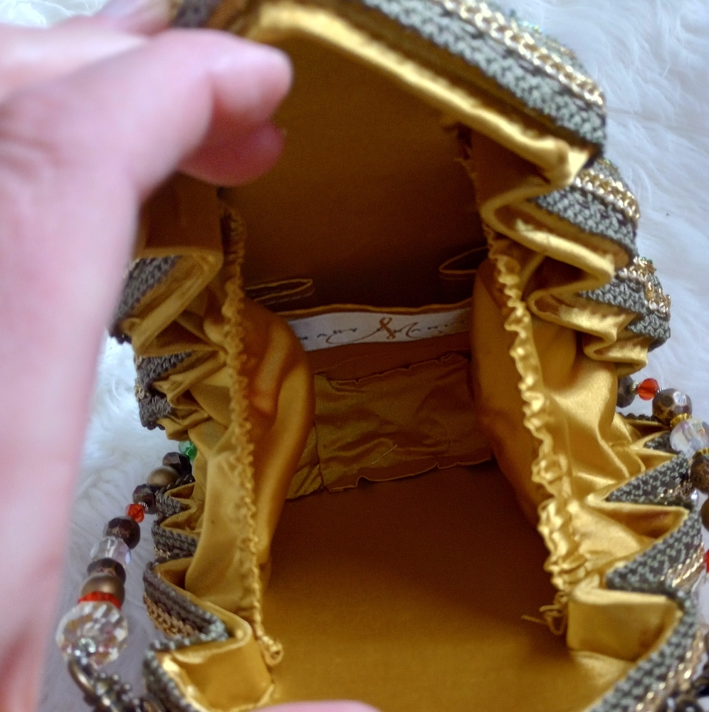 Mary Frances Will All the Trimmings Beaded Christmas Tree Holiday Vintage Bag - Picture 12 of 16